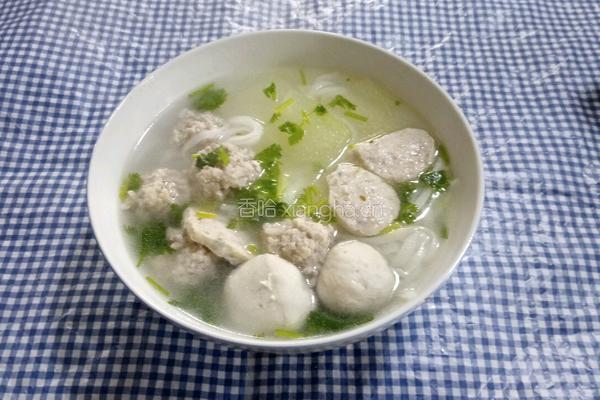 冬瓜丸子汤粉的做法图解10