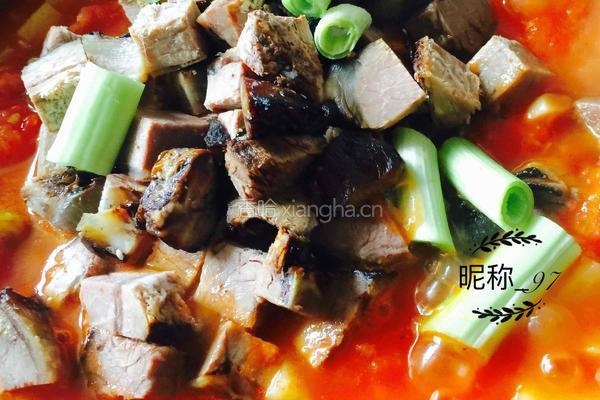 西红柿炖牛腩的做法图解4