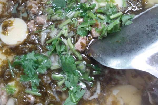 酸菜肉末豆腐汤的做法图解7