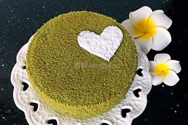 抹茶戚风蛋糕的做法图解13