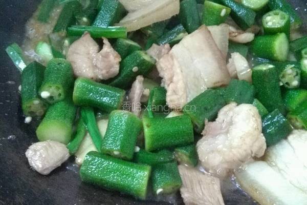 猪肉炒秋葵的做法图解9