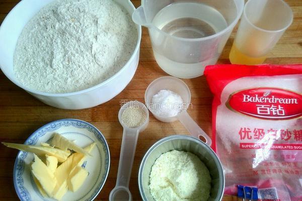 全麦芝麻面包的做法图解1