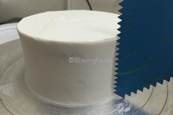 蓝莓黄桃蛋糕的做法图解3