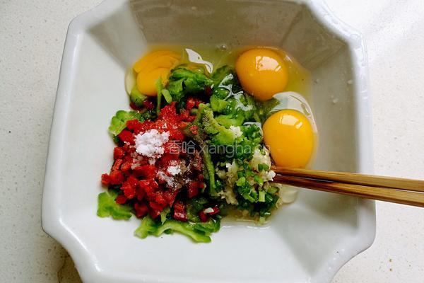 苦瓜煎蛋的做法图解12