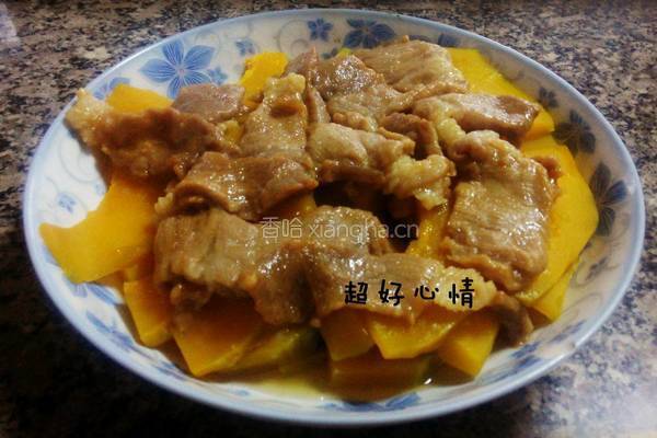 南瓜蒸肉的做法图解5