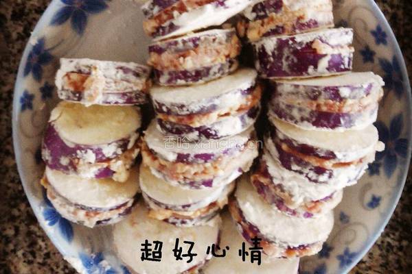 香煎茄盒的做法图解3