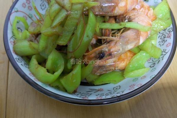 青椒炒大虾