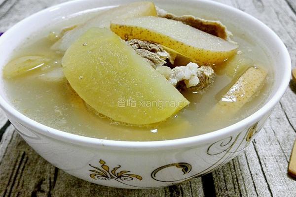 苹果蜜梨瘦肉汤的做法图解4