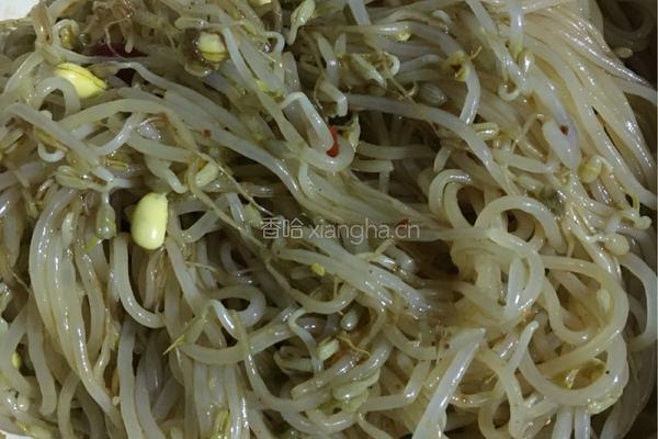 凉拌豆芽粉丝的做法图解3