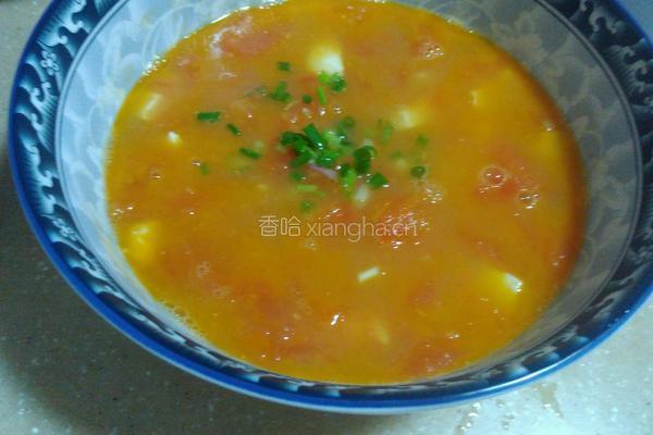 咸鸭蛋西红柿汤的做法图解4