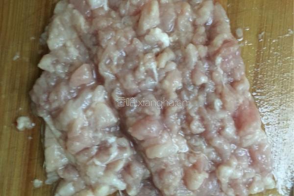 红椒炒毛豆肉末的做法图解4