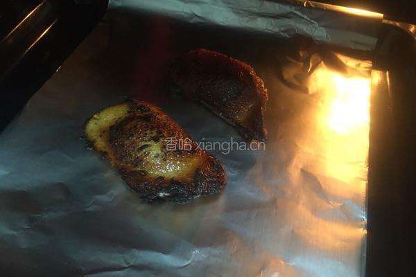 橙味奥尔良烤鸭胸配香菇芦笋的做法图解7