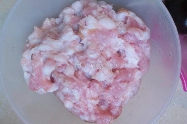 茄子酿肉的做法图解3