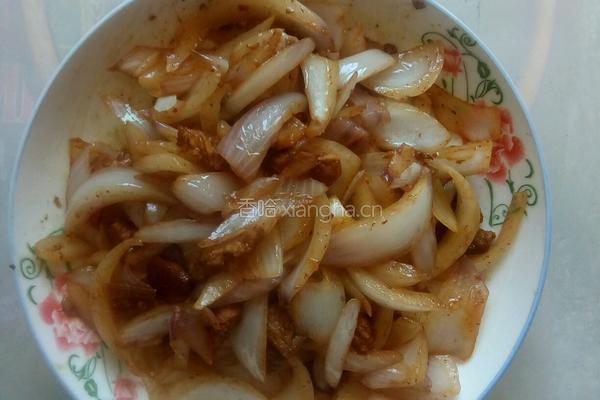 肉炒大蒜的做法图解5