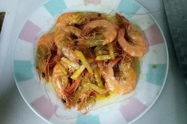 姜丝炒虾的做法图解8