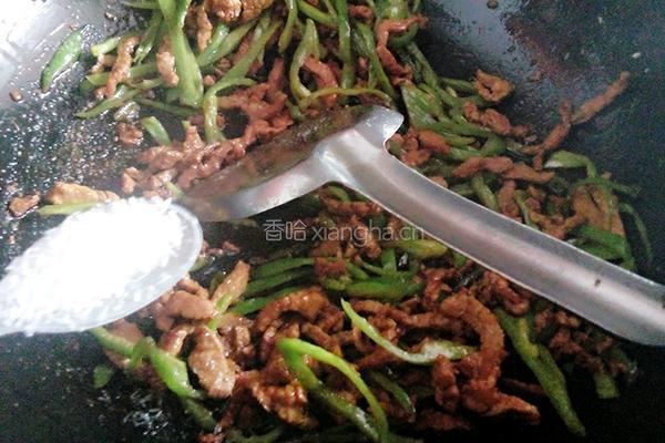 尖椒炒肉丝的做法图解9