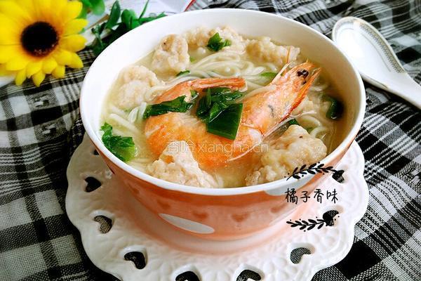 猪肉虾丸龙须面的做法图解11