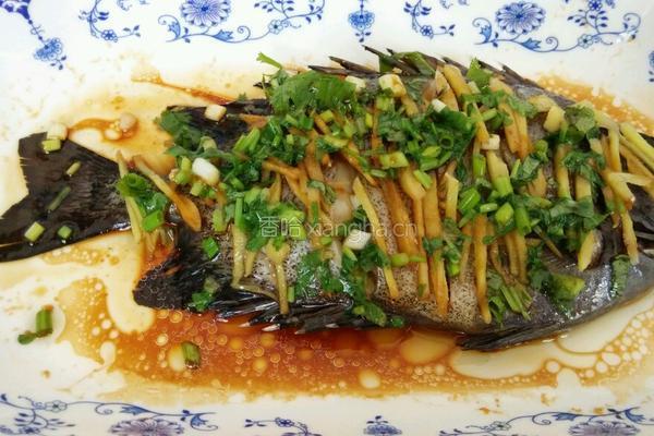 清蒸金鼓馒鱼的做法图解8