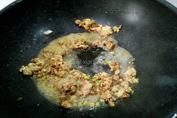 彩椒肉末炒米豆的做法图解8