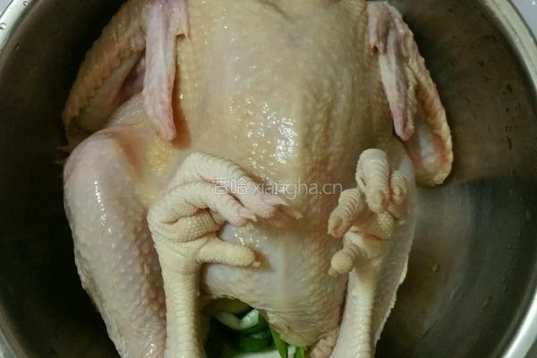 电饭锅蒸全鸡的做法图解7