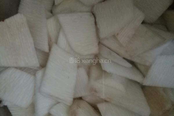 鸡蛋火腿山药的做法图解2