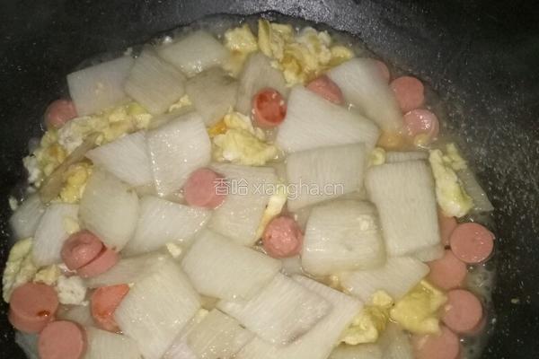 鸡蛋火腿山药的做法图解5