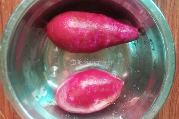 蜂蜜紫薯泥的做法图解1