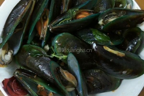 炒淡菜的做法图解5