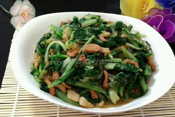 肉丝粉丝小白菜的做法图解10