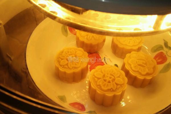金黄红豆沙月饼的做法图解13