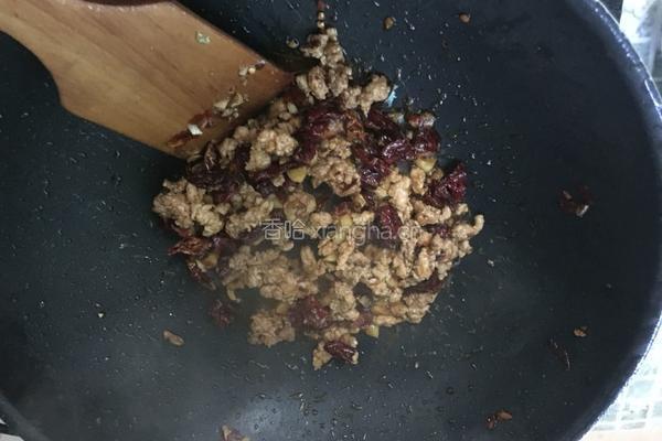 干煸四季豆肉末的做法图解7