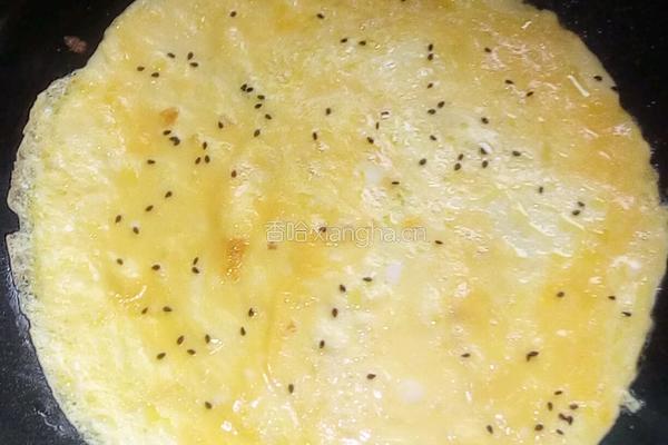 芝麻鸡蛋饼的做法图解6