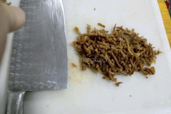 萝卜干煎蛋饼的做法图解3