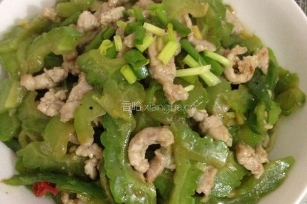 苦瓜炒肉丝的做法图解5