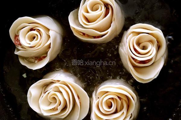 玫瑰花煎饺的做法图解11