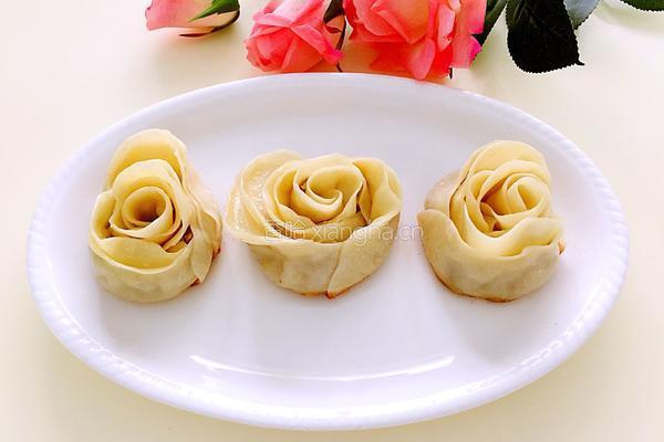 玫瑰花煎饺的做法图解12