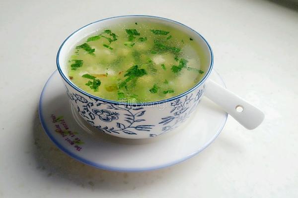 青菜豆腐末汤羹的做法图解7