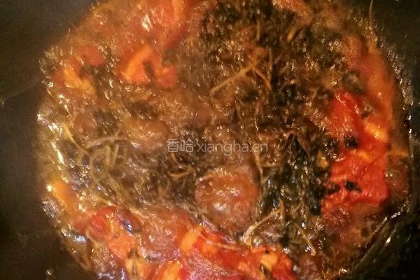 草头干窝肉的做法图解3