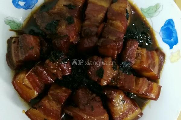草头干窝肉的做法图解4