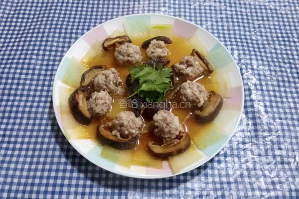 冬瓜蒸肉丸子的做法图解13