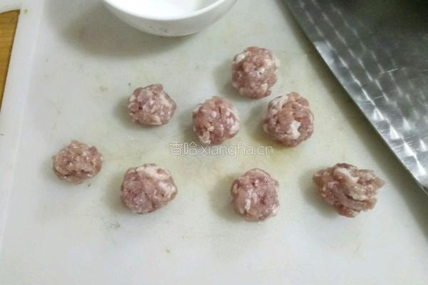 冬瓜蒸肉丸子的做法图解4