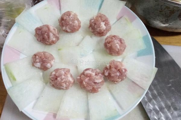 冬瓜蒸肉丸子的做法图解6