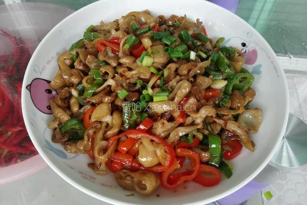 爆炒肥肠的做法图解4