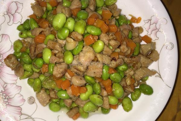 毛豆炒肉丁的做法图解7