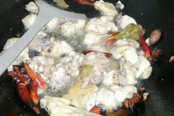 干豇豆烧鸡的做法图解3