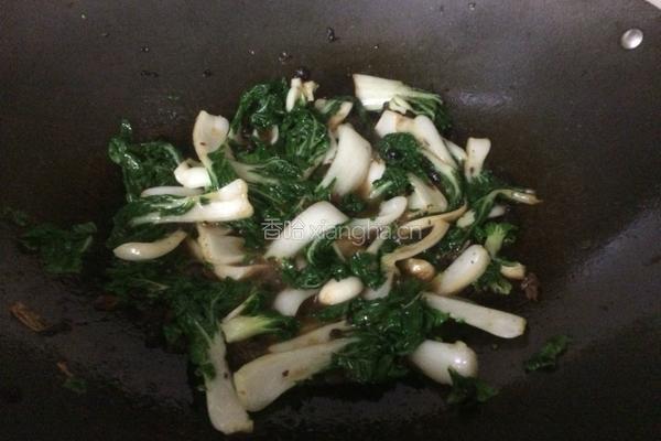豆豉小白菜的做法图解7