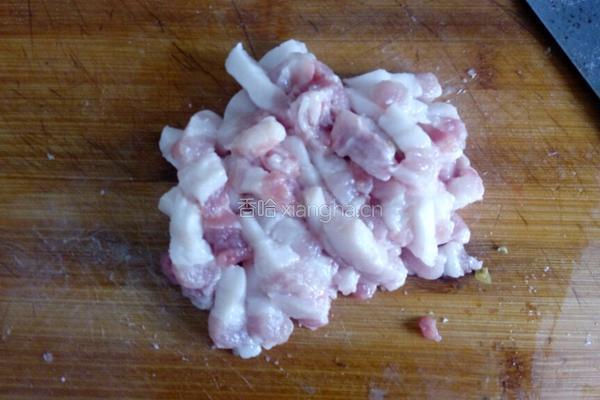 酸豆角炒肉的做法图解3