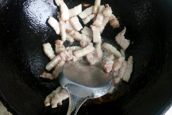 酸豆角炒肉的做法图解4