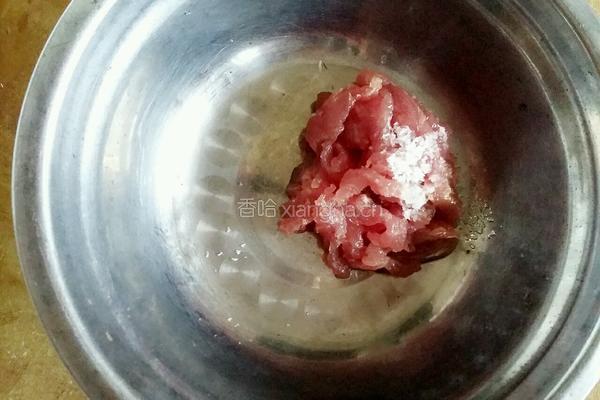 肉丝炒米粉的做法图解4