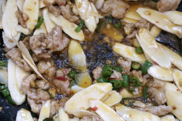山药炒肉的做法图解10